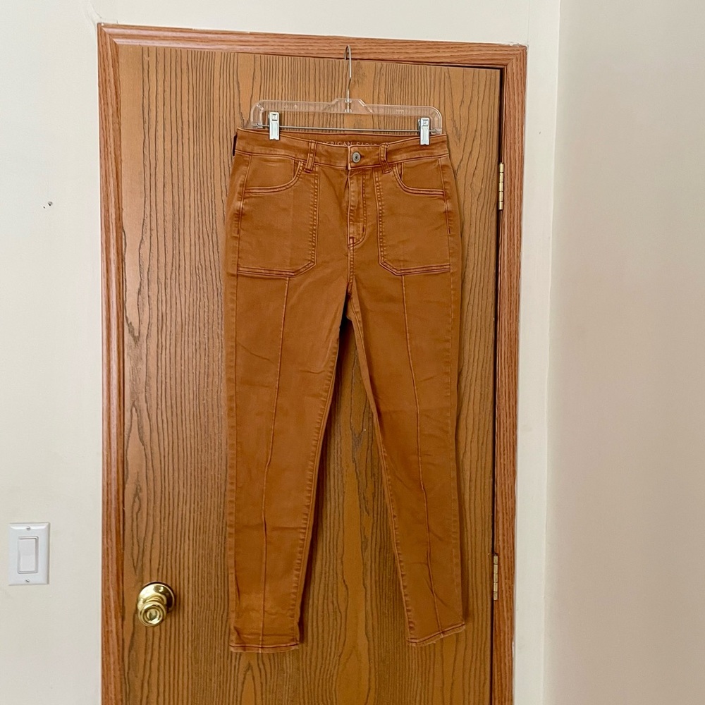 American Eagle Hi-Rise Jegging Orange Color